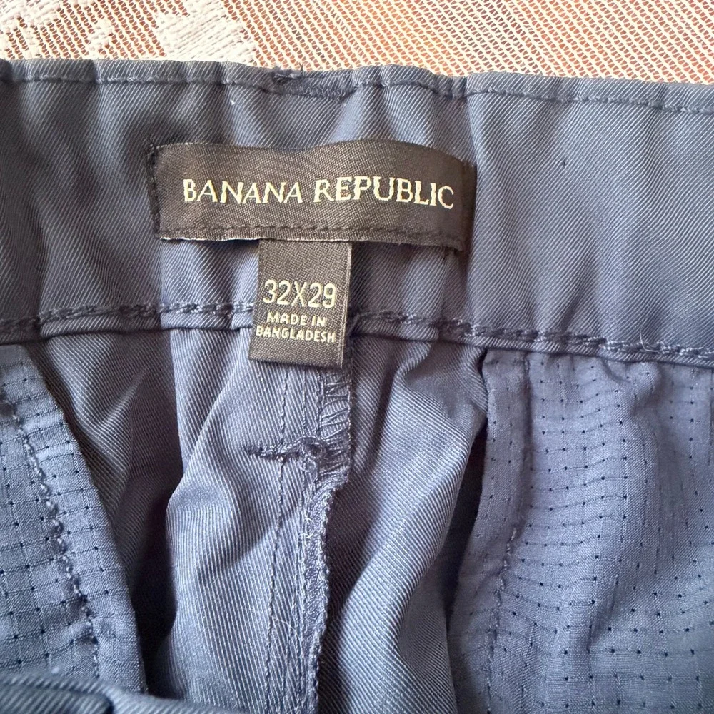 Banana Republic Performance Chinos Mens 32x29 Blue Excellent‎ Tapered Golf Pants